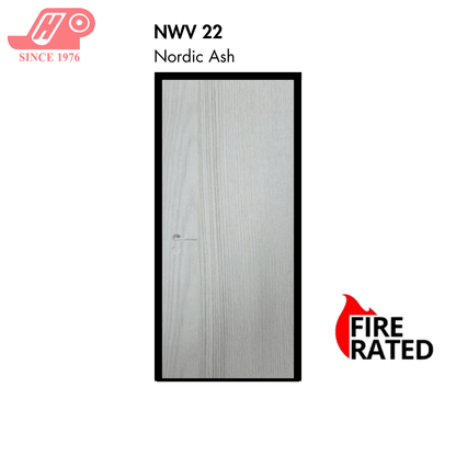 Fire-rated laminate door – Nordic Ash design (NWV 22)